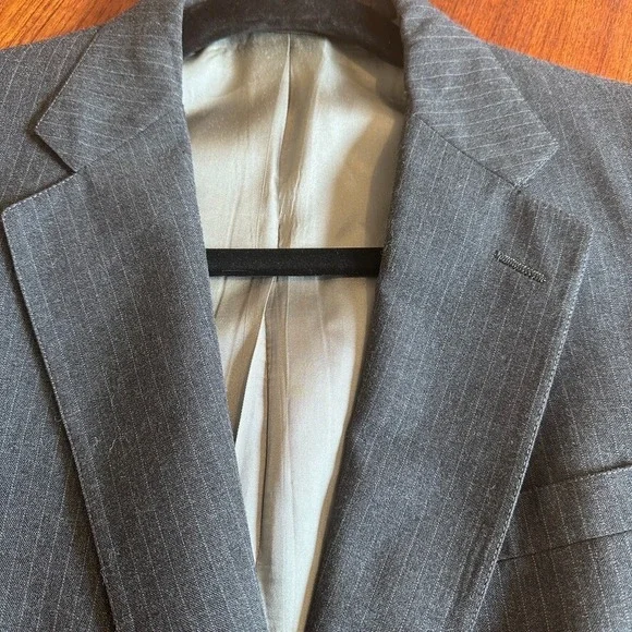 CRICKETEER 2 Piece Suit Mens 44R 32X30 Charcoal Single Vented Half Lined USA